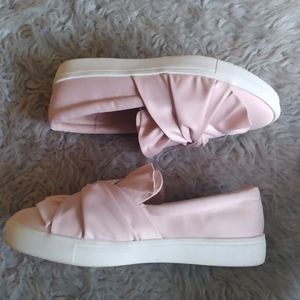 Womens Pink slip on shoes